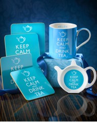 Personalised Keep Calm Drink Tea Set