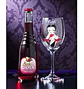 Personalised Betty Wine Glass & Lambrini