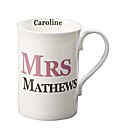 Personalised Mrs Mug