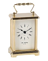 Personalised Gold Finish Carriage Clock