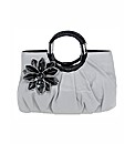 Shallow Grey Daisy Bag
