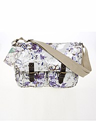 V&A Blue Floral Saddle Bag