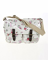 Pink Floral Saddle Bag