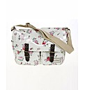 Pink Floral Saddle Bag