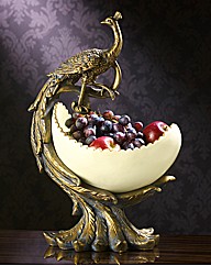 Large Peacock Bowl
