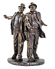 Laurel & Hardy Bronzed Figurine