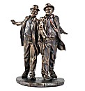 Laurel & Hardy Bronzed Figurine