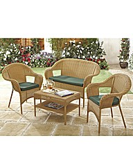 Garden Rattan Furniture Cushion Set