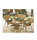 Garden Rattan Furniture Cushion Set