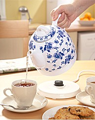 Ceramic Kettle Blue White
