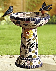 Mosaic Bird Bath