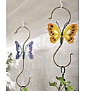 Butterfly Hanging Basket Hooks Pack 2
