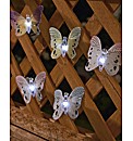 Fibre Optic Butterfly Lights Set 12