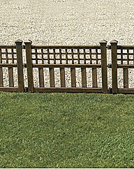 Bronze Effect Fence Edging 4pk