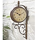 Evesham Clock and Thermometer
