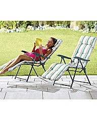 Striped Reclining Lounger BOGOF
