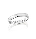Ladies 9ct White Gold Diamond-Set Band