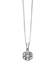 Sterling Silver Diamond-Set Pendant