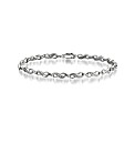 Sterling Silver Diamond-Set Bracelet