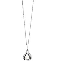 9ct Gold Pearl Crossover Pendant