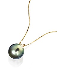 9ct Gold South Sea Peacock Pearl Pendant