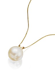 9ct Gold South Sea White Pearl Pendant