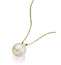 9ct Gold South Sea White Pearl Pendant