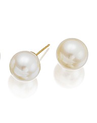 9ct Gold South Sea White Pearl Earrings