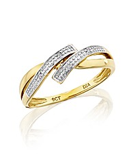 9ct Gold Diamond-Set Ring