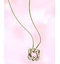 9ct Gold Diamond-Set Heart Pendant