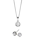 9ct White Gold Cubic Zirconia Set