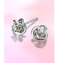 9ct White Gold Cubic Zirconia Earrings