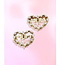 9ct Gold Cubic Zirconia Mum Earrings