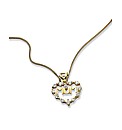 9ct Gold Cubic Zirconia Mum Pendant