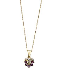 9ct Gold Gem Stone Pendant