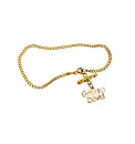 9ct Gold T-Bar Double Name Bracelet
