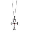 9ct White Gold Garnet 