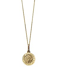 9ct Gold Saint Christopher Pendant