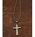 9ct Gold Crucifix Hollow Cross Pendant