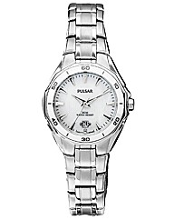 Pulsar Ladies White Dial Bracelet Watch