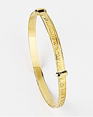9 Carat Gold Expander Bangle
