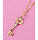 Gold-Plated Sterling Silver Key Pendant
