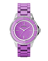 Versus Purple Rubber Strap Watch