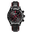 Versus Gents Black Leather Strap Watch