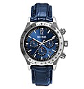 Versus Gents Blue Leather Strap Watch