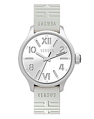 Versus Gents White Rubber Strap Watch