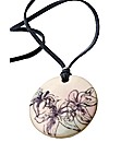 Kaolin Lilles Round Disc Pendant