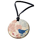 Kaolin Purple Flower Pendant