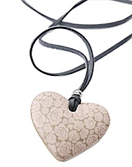 Kaolin Pink Roses Design Pendant