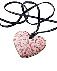 Kaolin Pink Swirl Branch Design Pendant